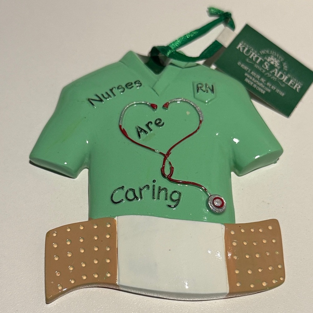 Kurt Adler Green Nurse Ornament